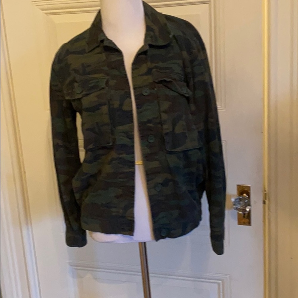Top Shop weathered look army jacket